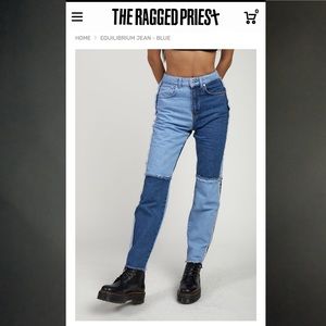 Ragged Priest Equilibrium Jean - Blue NWT